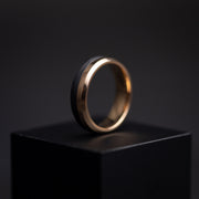 6mm Bronze-plated titanium and Carbon ring