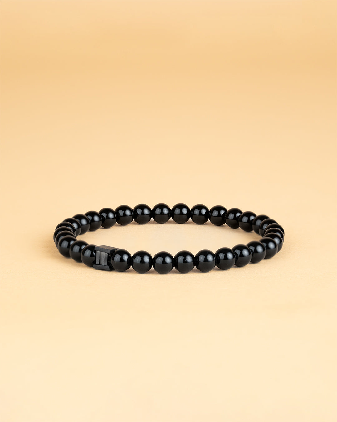 Bracelet with 6mm Onyx stone and black spacer – Gemini Official