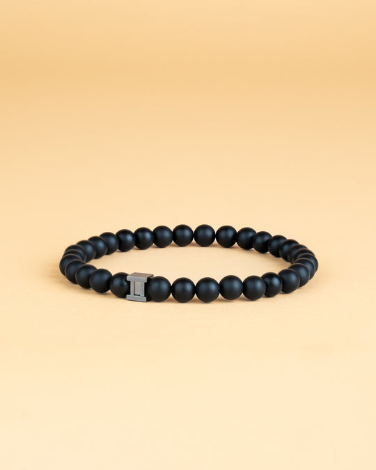 Bracelet with 6mm Matte Agate stone