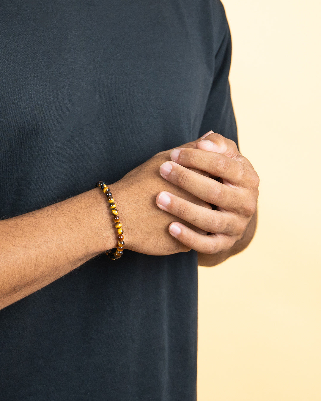 Bracelet with 6mm Tiger Eye stone