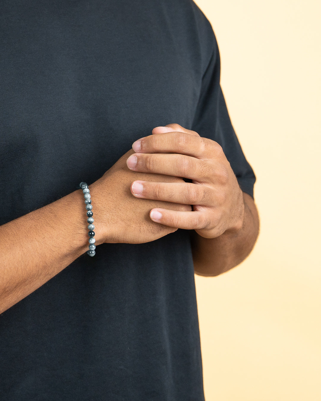 Bracelet with 6mm Hawk Eye stone