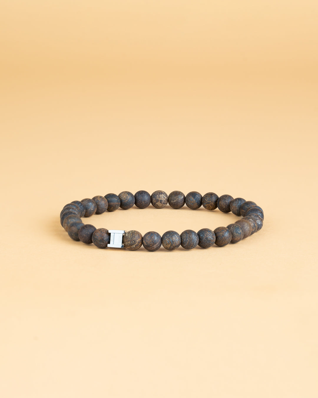Bracelet with 6mm matte brown Bronzite stone – Gemini Official