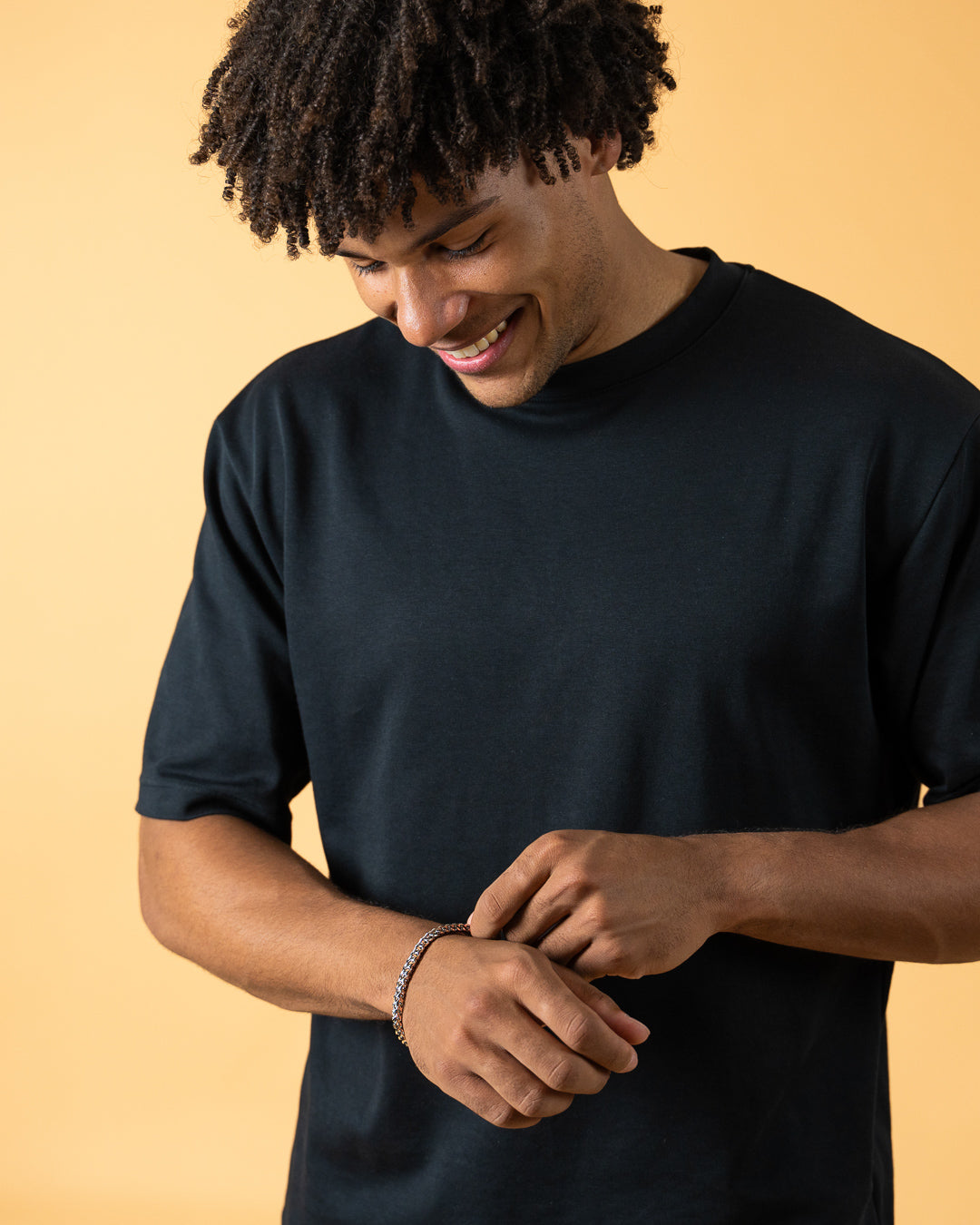 5mm foxtail bracelet in stainless steel with silver finish