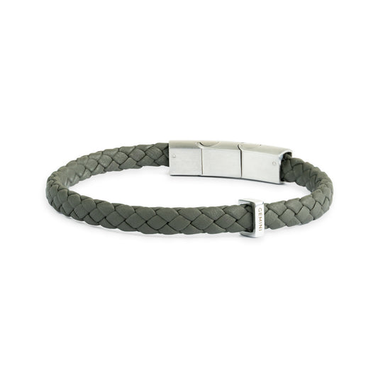 Green Italian nappa leather bracelet