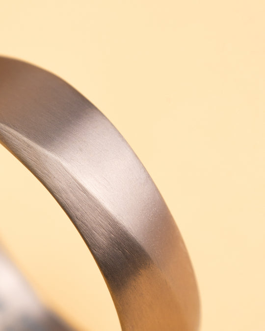 6mm Twisted full Bronze-plated Titanium ring