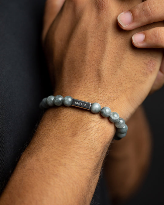 8mm Bracelet with Hawk Eye stone