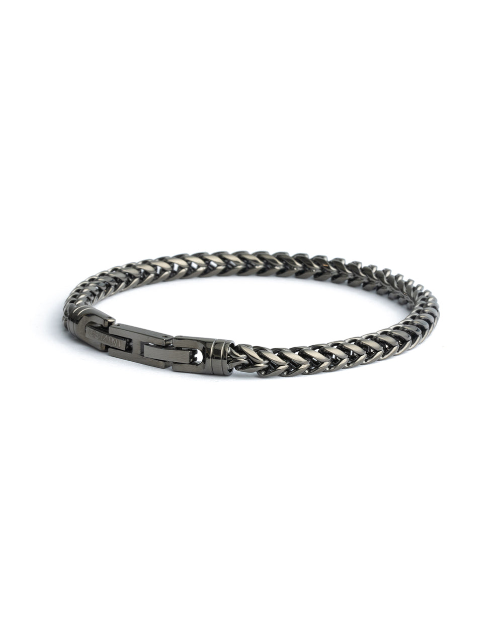 5mm foxtail bracelet in stainless steel with black finish