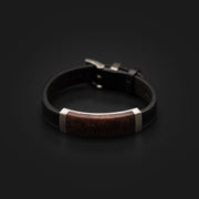 12mm Leather bracelet with ultra-rare Painite stone