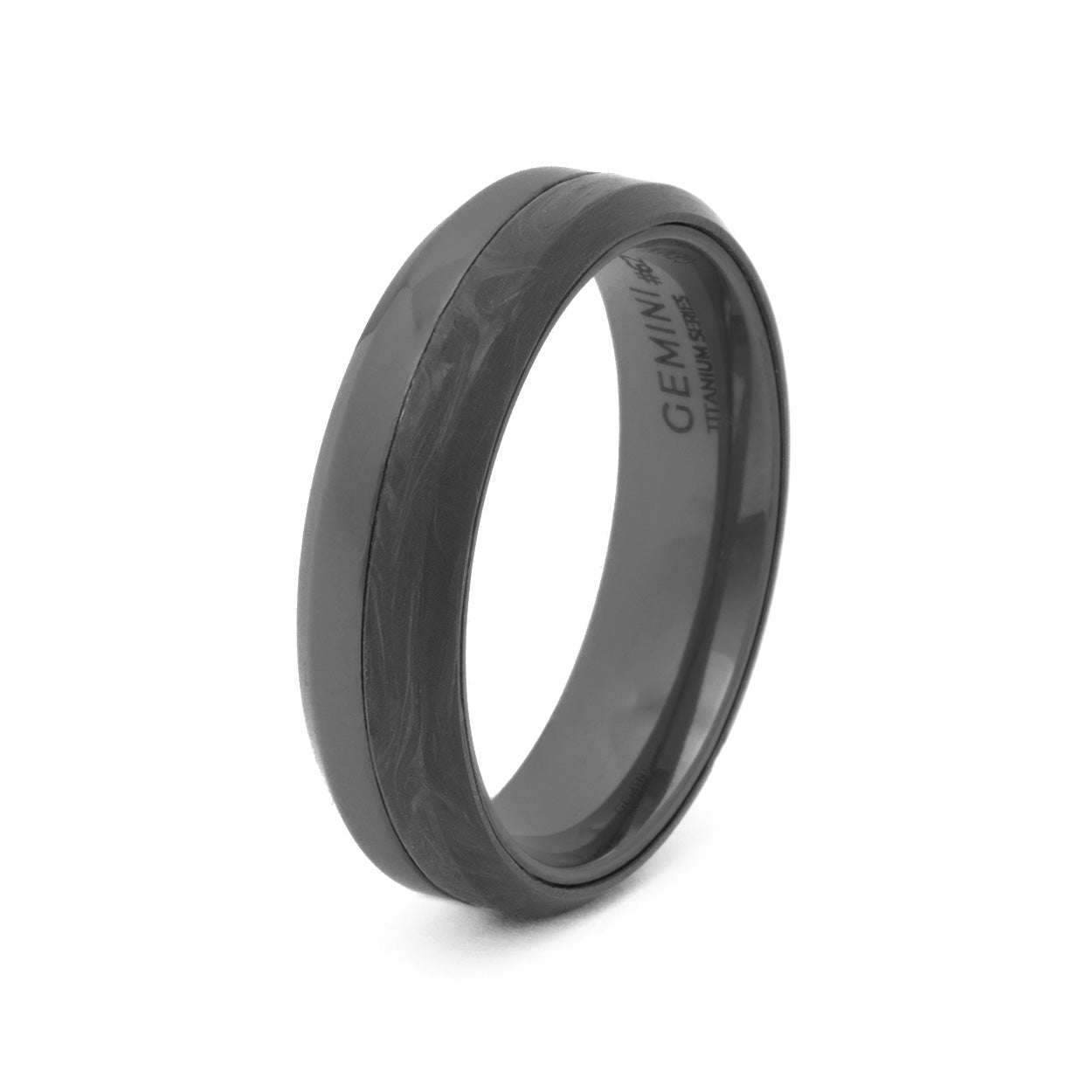 6mm Black titanium and Carbon ring – Gemini Official