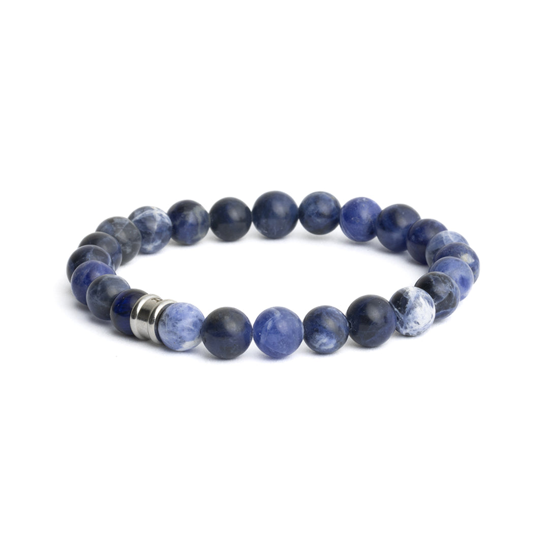 Armband mit 8 mm blauen Sodalith-Steinen