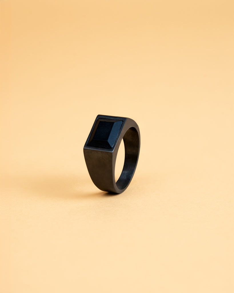 CTHY RING [BLACK AGATE]