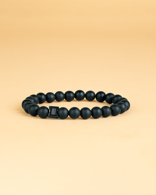 Bracelet with 8mm Matte Agate stone
