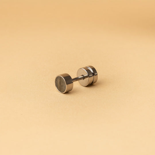 Voller Titanohrring mit norwegischem Stein