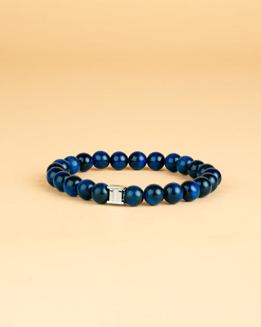 Armband met 8mm Tijgeroog steen