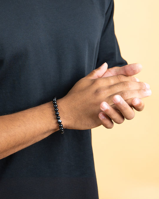 Bracelet with 8mm Agate stone