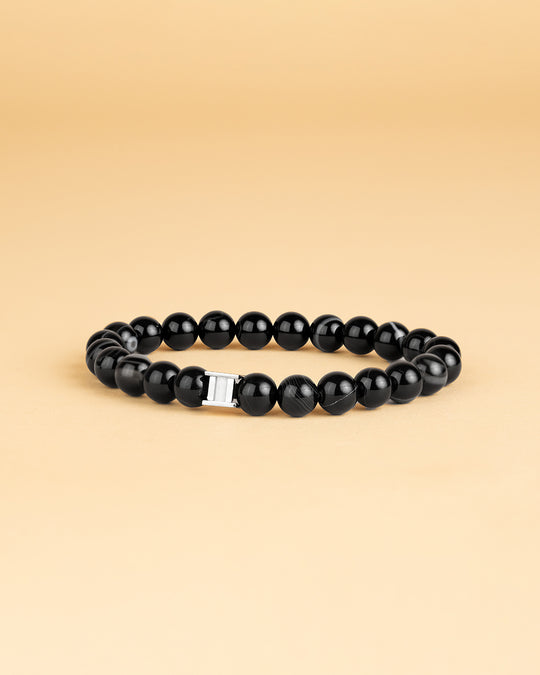 Bracelet with 8mm Agate stone