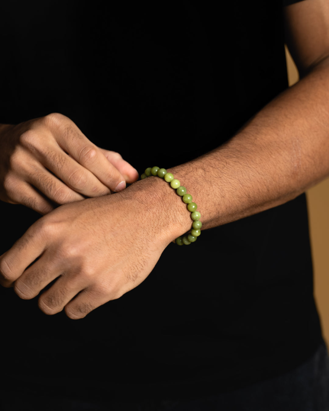 8mm bracelet with Jade stone