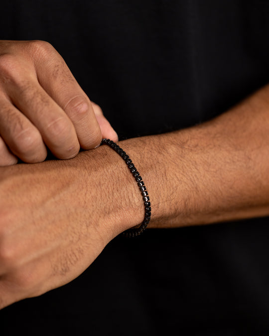 3mm Full Black tennis bracelet
