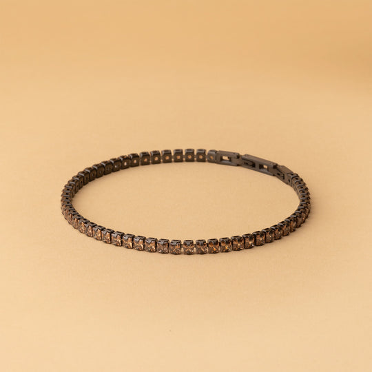 3mm Black Coffee tennis bracelet