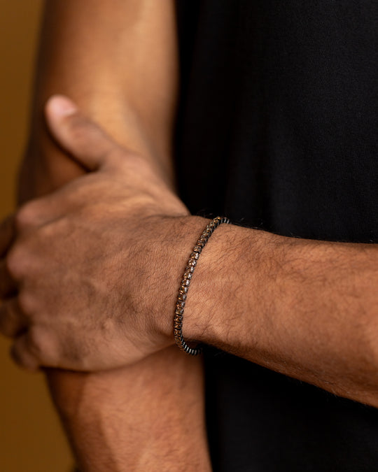 3mm Black Coffee tennis bracelet