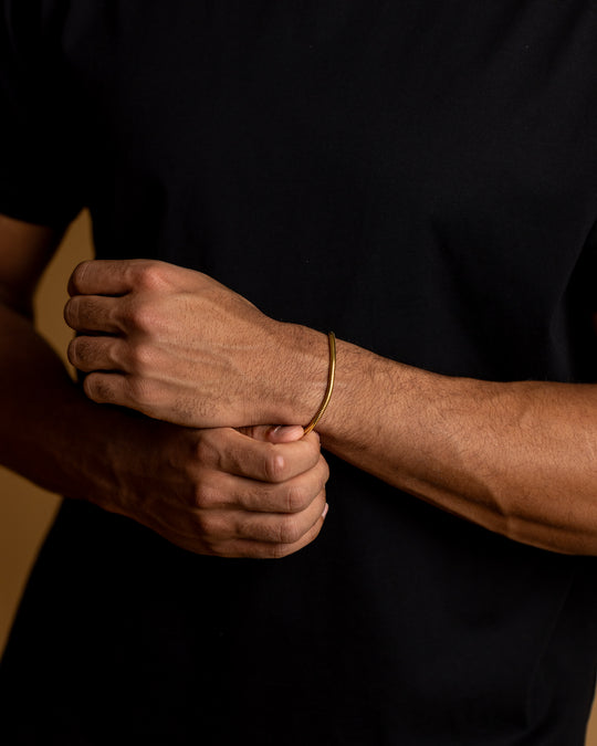 3mm Snake chain bracelet with golden finish