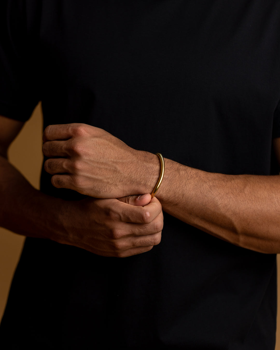 5mm Snake chain bracelet with golden finish