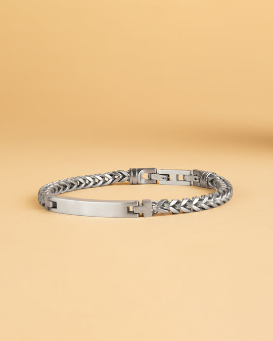 5mm Fuchsschwanz-Armband aus Edelstahl mit Silber-Finish