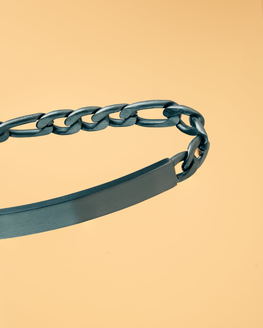 5mm Figaro-Edelstahlkette mit schwarzem Finish