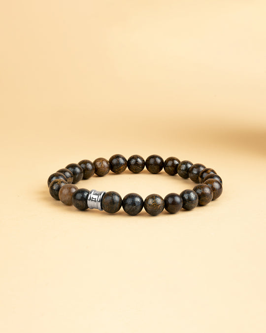 Armband mit 8 mm Bronzitstein