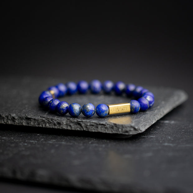 Bracelet 8mm avec pierre Lapis Lazuli