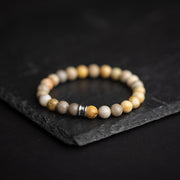 Bracelet avec pierres d'Agate en 8 mm