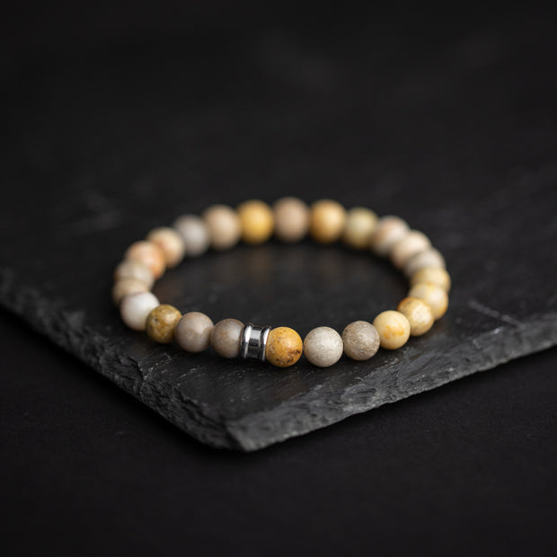 Bracelet avec pierres d'Agate en 8 mm