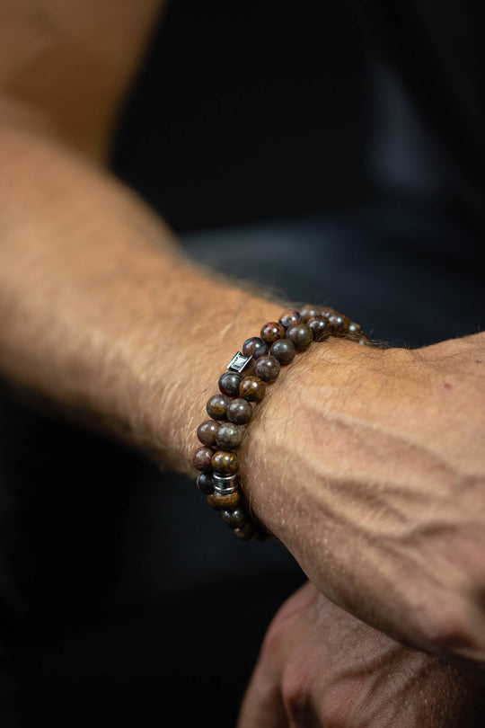 Armband mit 8 mm Bronzitstein