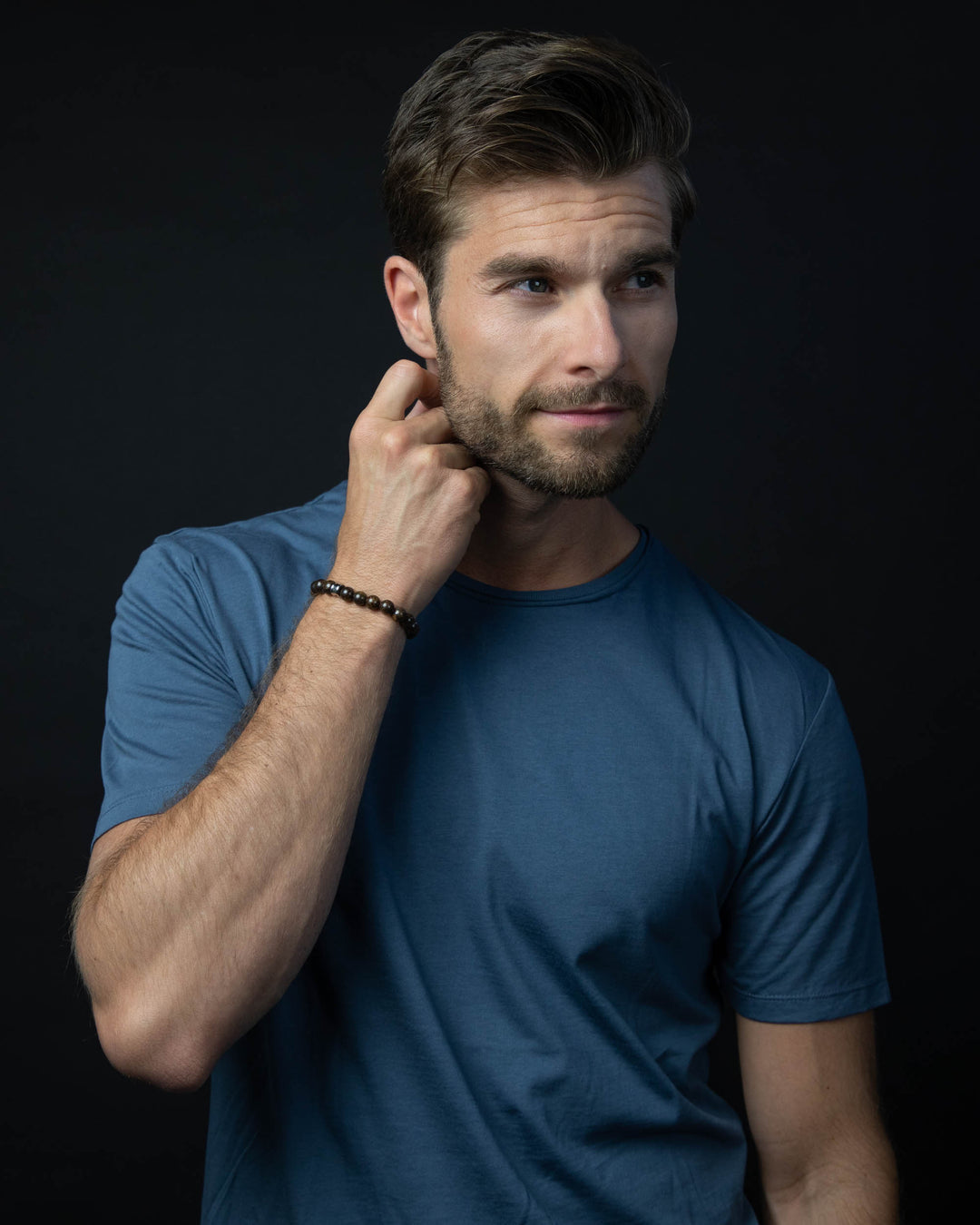 Armband mit 8 mm Bronzitstein