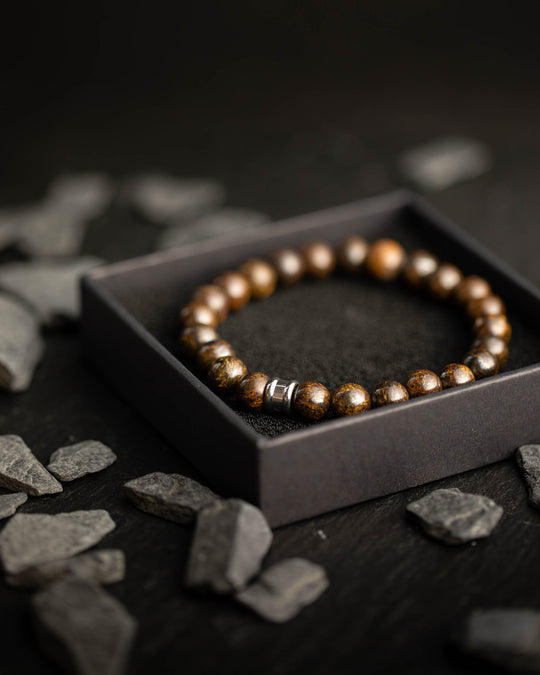 Armband mit 8 mm Bronzitstein