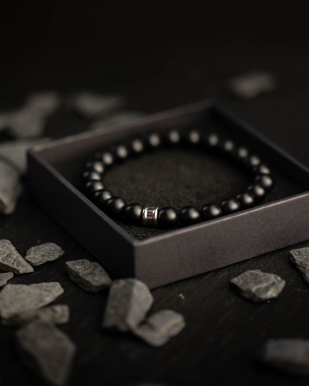 Armband mit 8 mm mattem Achatstein
