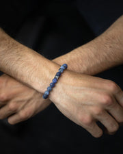 Bracelet with 8mm Matte Sodalite stone