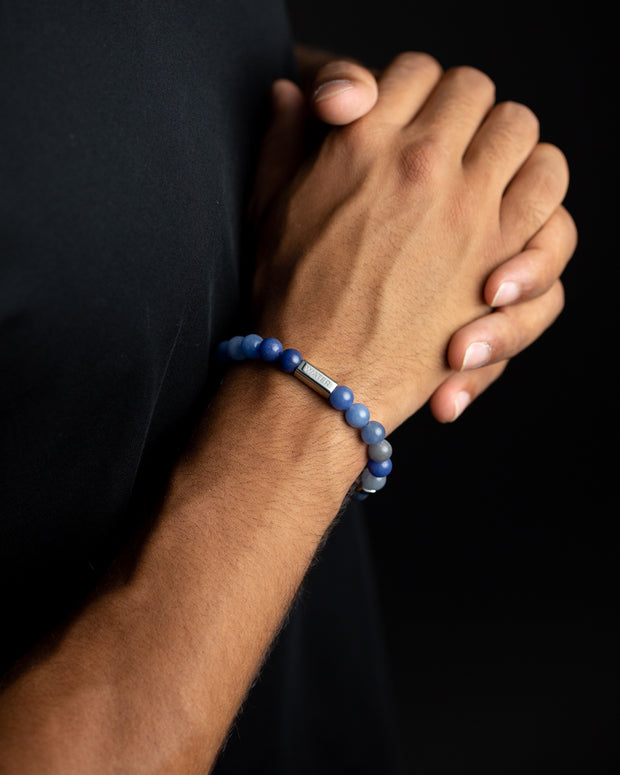 8mm Bracelet with Blue Aventurine stone