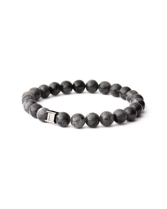 Bracelet with 8mm Larvikite stone