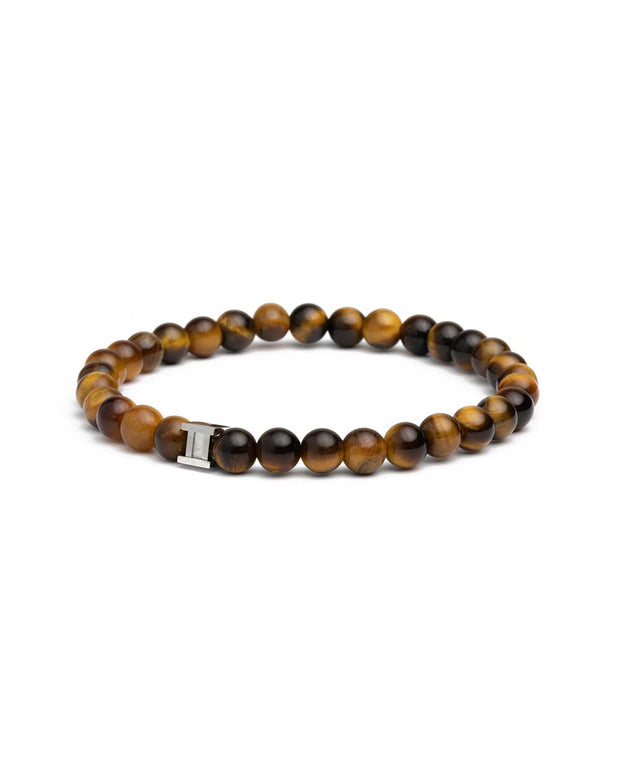 Bracelet with 6mm Tiger Eye stone