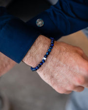 Armband mit 6 mm blauem Tigerauge-Stein