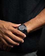 44mm Limited Edition watch with carbon dial and black finish