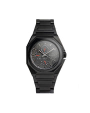 Limited Edition 44mm horloge met carbon wijzerplaat en zwarte afwerking