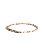 5mm figaro stainless steel chain with bronze plated finish