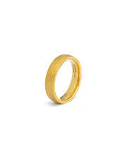 5mm Titanium ring with faceted gold finish